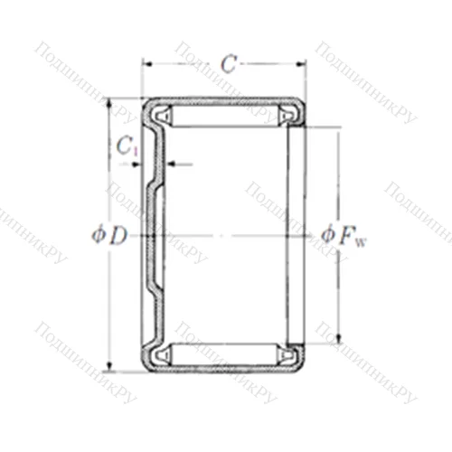 Подшипник игольчатый радиальный M-8121