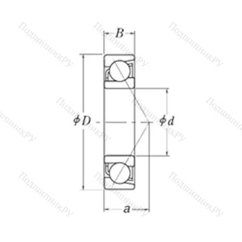 Подшипник шариковый радиально-упорный MJT 4.1/4