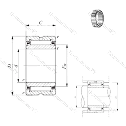 Подшипник игольчатый радиальный TAFI 284230