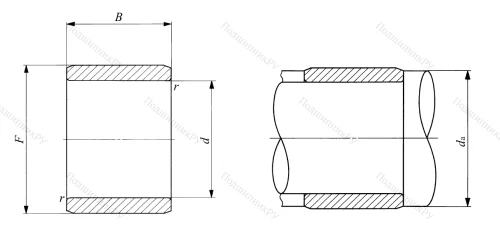 Игольчатый подшипник втулка IRT 1216 (IKO) от производителя  IKO