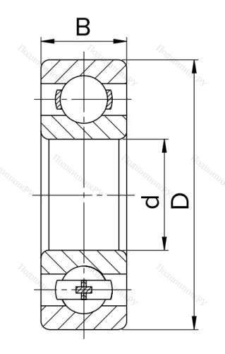 Миниатюрный шариковый подшипник 80018 (608 ZZ) HNWKFI3LX8 в Брянске