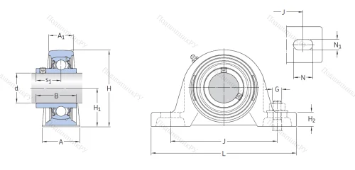 Подшипниковый узел SY 50 TF в Брянске
