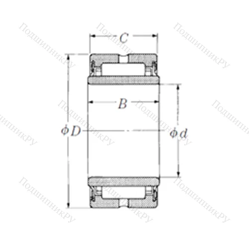 Подшипник игольчатый радиальный NA 4920TT