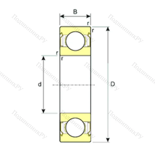 Подшипник шариковый радиальный
