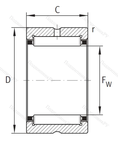 Игольчатый подшипник RNA 4902 XL от производителя  INA