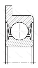 Подшипник  3880085 размер 5x11x5