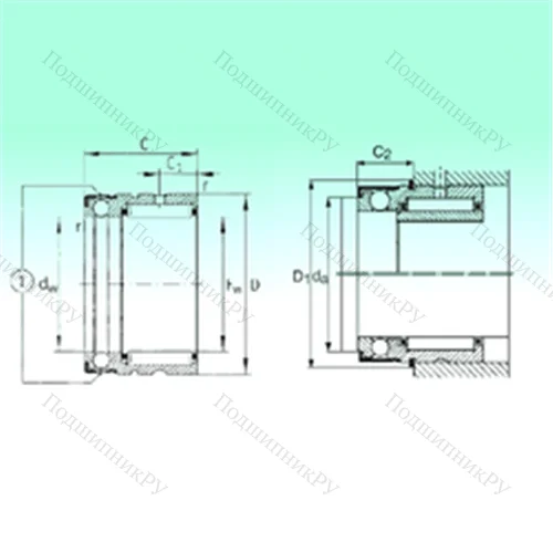 Подшипник комбинированный NX 17