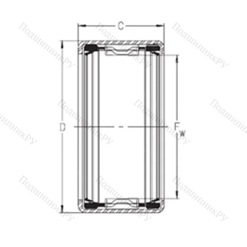 Подшипник игольчатый радиальный SCE 1616PP