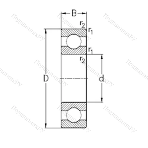 Подшипник шариковый радиальный 16060-MA
