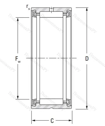 Игольчатый подшипник RNA 4904 A 2RS
