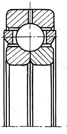 Подшипник  QJ 303 (176303) размер 17x47x14