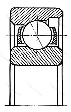 Модификация подшипника 6-6008 размер 8x24x7 от производителя  ГПЗ-4