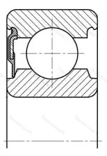 Подшипник 62208-RS 1.P 6 размер 40x80x23 от производителя  SKF