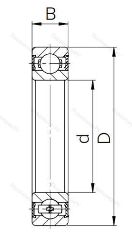 Шариковый однорядный подшипник 180313 ГОСТ 520 в Брянске