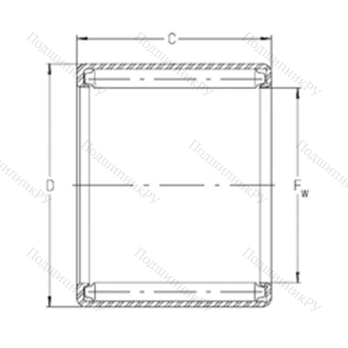 Подшипник игольчатый радиальный S 2212