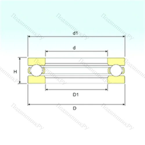 Подшипник шариковый упорный 511/1400