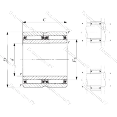 Подшипник игольчатый радиальный