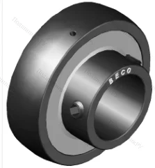 Высокотемпературный корпусной подшипник UC 203 BHTS ZZ GR CG 350° BECO в Брянске