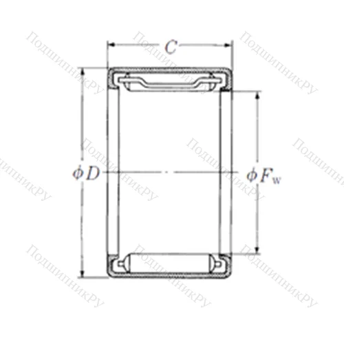 Подшипник игольчатый радиальный FJL-820