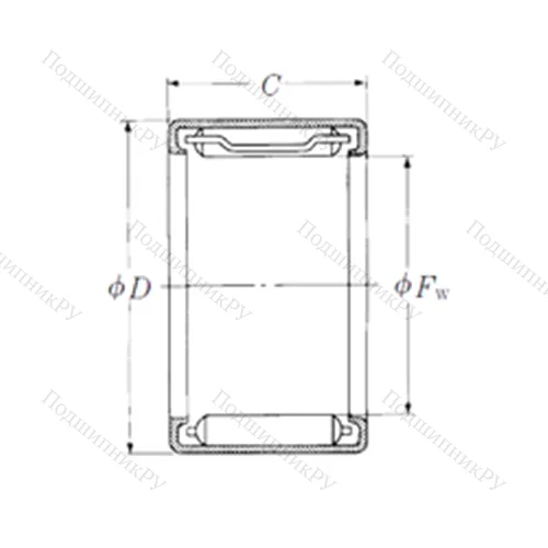 Подшипник игольчатый радиальный FJL-2015L