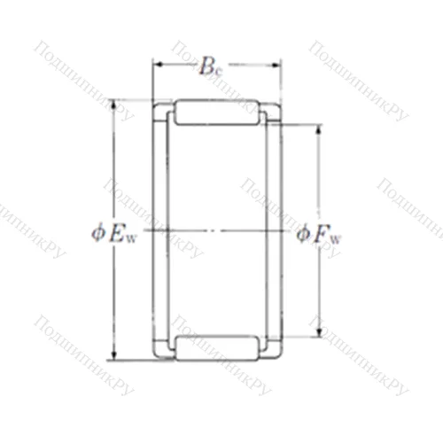 Подшипник игольчатый радиальный FWF-152010-E
