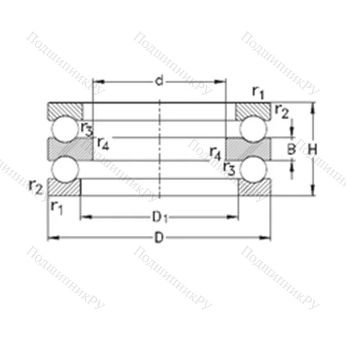 Подшипник шариковый упорный 52244-MP