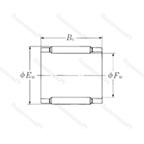 Подшипник игольчатый радиальный FBN-91211Z-E