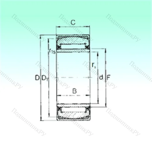 Подшипник игольчатый радиальный PNA 35/55