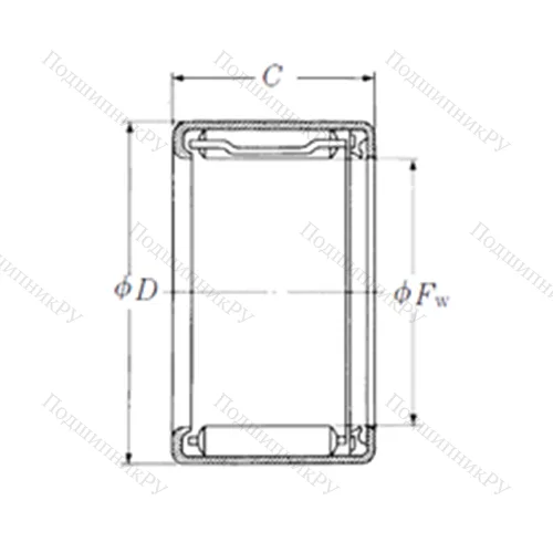 Подшипник игольчатый радиальный FJLT-2823