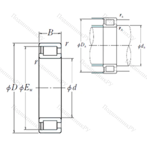 Подшипник роликовый радиальный M 30-8CG 32 от производителя  NSK