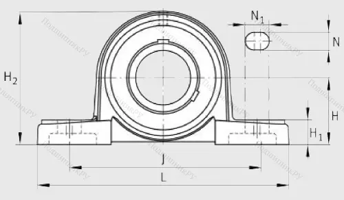 Подшипниковый узел UCP 208 J 7 в Брянске