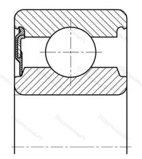 Модификация подшипника 20703К размер 17x40x14