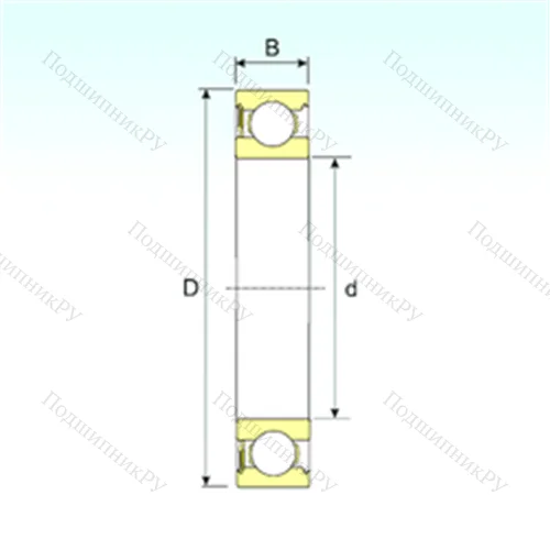 Подшипник шариковый радиальный 608-RS