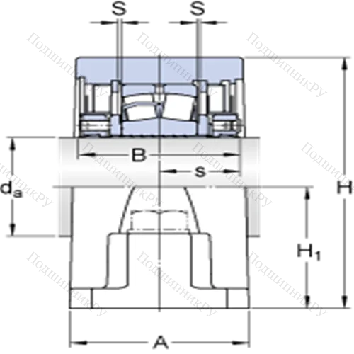 Стационарные роликоподшипниковые узлы (SKF ConCentra, для дюймовых валов) SYR 2 1/2 N-118