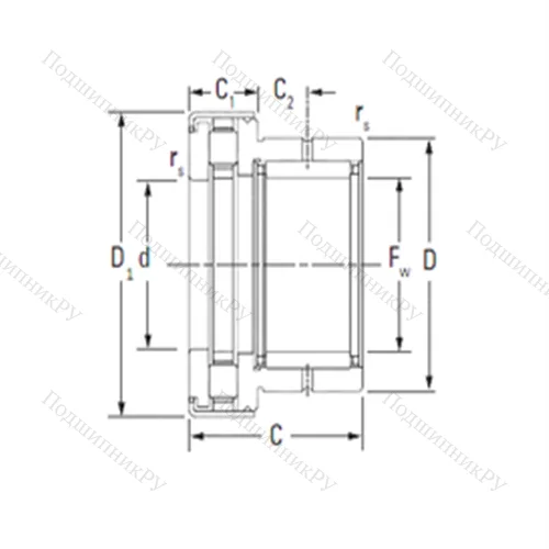 Подшипник комбинированный NAXR 25Z.TN