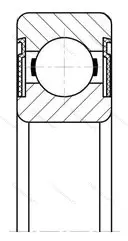 Модификация подшипника 5-180605Е1УС2 размер 25x62x24