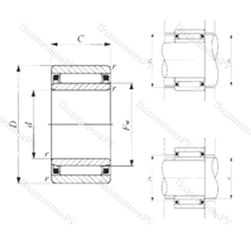 Подшипник игольчатый радиальный