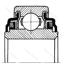 Модификация подшипника 530209К размер 45x85x29 от производителя  ЕПК