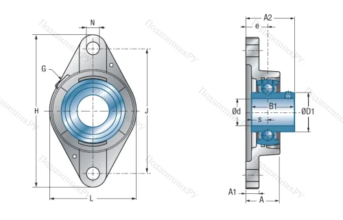 Подшипниковый узел UCFLE 206 в Брянске
