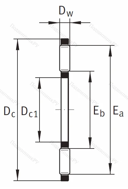 Игольчатый подшипник подшипник AXK 1730 A/0-10