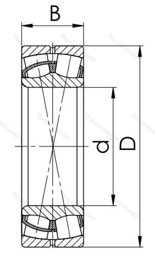 Сферический роликовый подшипник 53611 АН (22311 CW 33) в Брянске