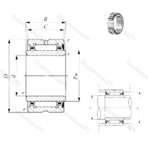 Подшипник игольчатый радиальный
