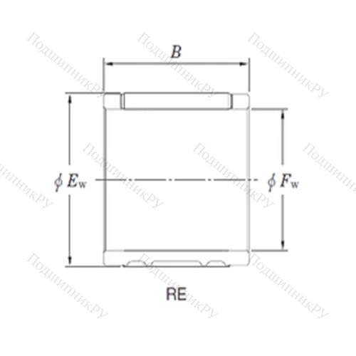 Подшипник игольчатый радиальный RE 121615AL 1