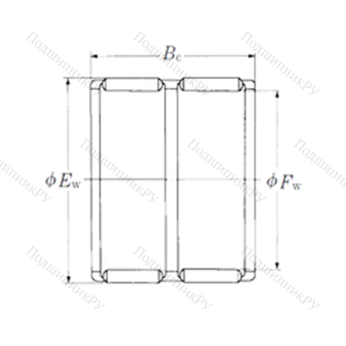 Подшипник игольчатый радиальный FWF-465237W