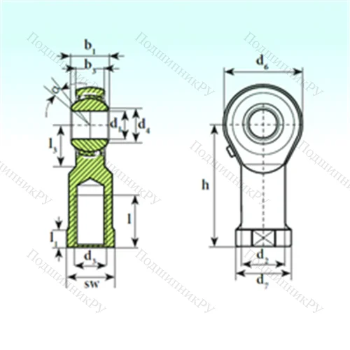 Подшипник шариковый радиальный самоцентрирующийся TSF 22 BB-O
