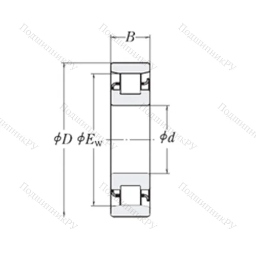Подшипник роликовый радиальный XLRJ 2.1/2