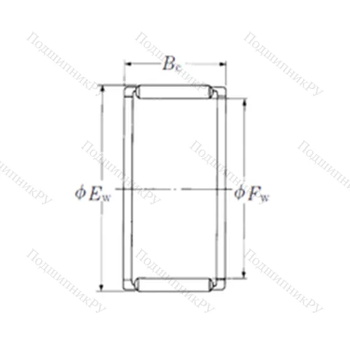 Подшипник игольчатый радиальный FWF-323713