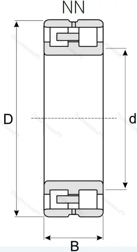 Роликовый цилиндрический подшипник NN 3020 KTN 9/SP от производителя  SKF