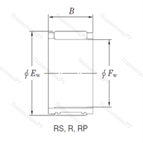 Подшипник игольчатый радиальный RS 434819A-2