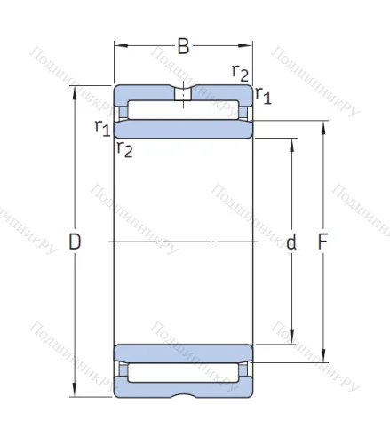 Игольчатый подшипник NKI 25/20 TN от производителя  SKF